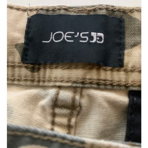 Joe's Women's Green Joggers Camo High Waist Ankle Zippers Pants Size 32 - Picture 5 of 8